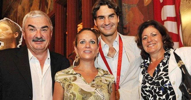 Robert Federer with his family.